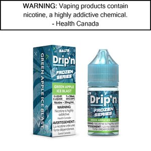 Drip'n by Envi - Frozen - Salt Green Apple - Ice Blast - 20MG/ML Salt Based E-Liquids