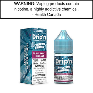 Drip'n by Envi - Frozen - Salt Triple Berry - Ice Blast - 20MG/ML Salt Based E-Liquids