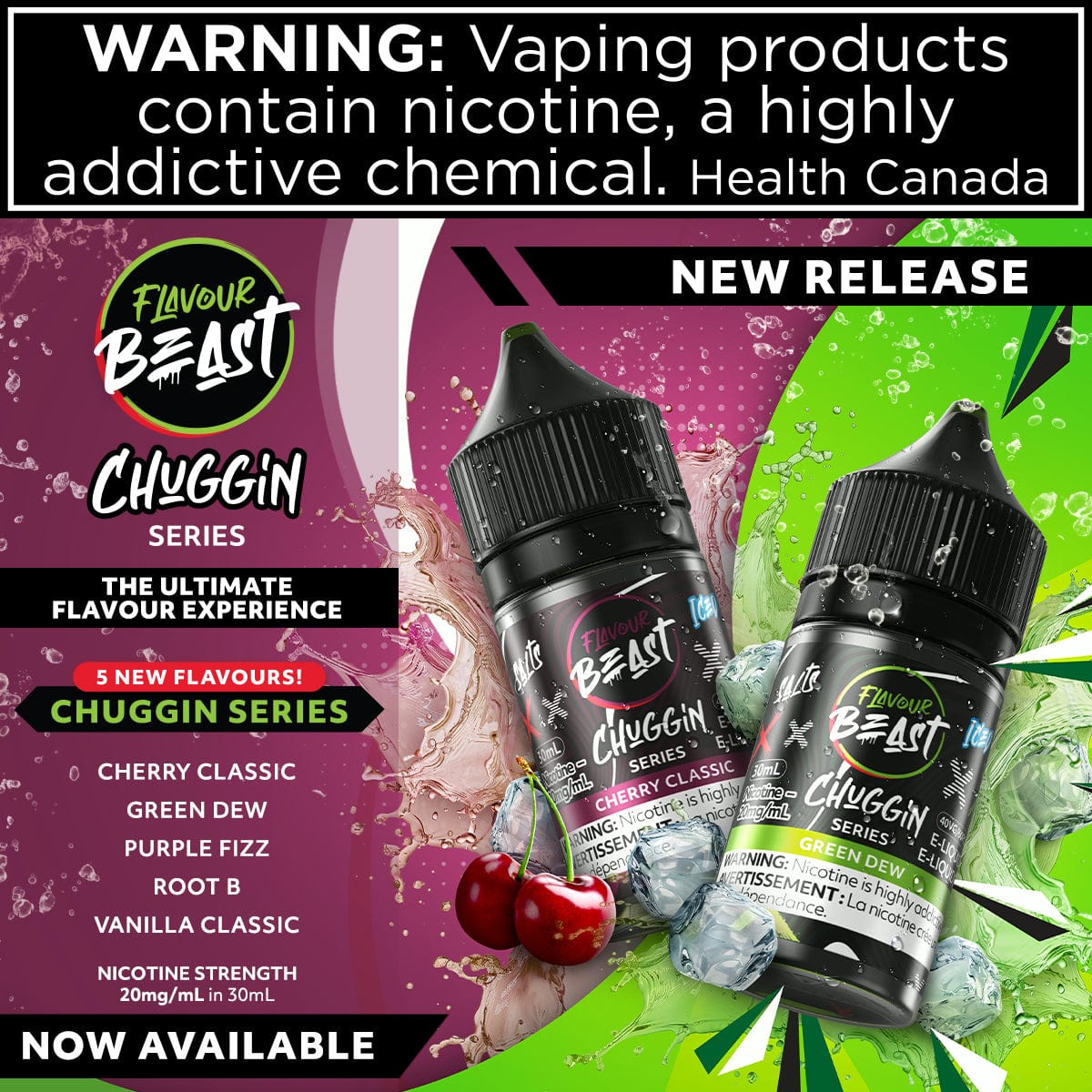 Flavour Beast Chuggin - Salt Salt Based E-Liquids