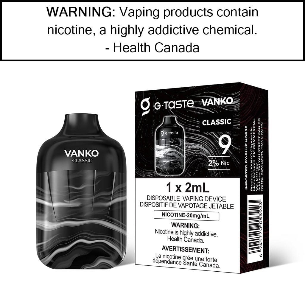 G-Taste Vanko - Disposable Classic - 20MG/ML Disposable