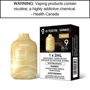 G-Taste Vanko - Disposable Peach - 20MG/ML Disposable