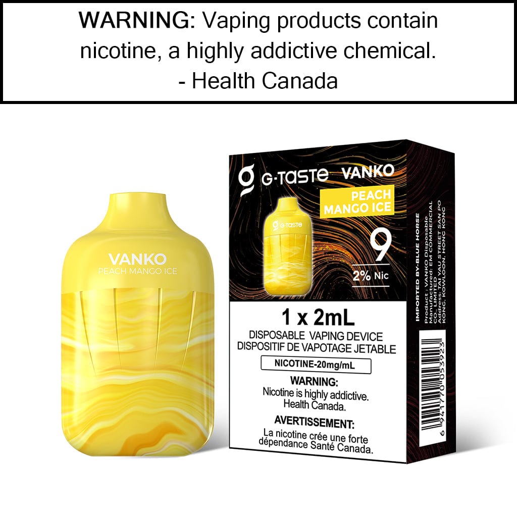 G-Taste Vanko - Disposable Peach Mango Ice - 20MG/ML Disposable