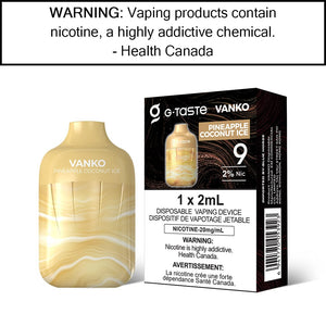 G-Taste Vanko - Disposable Pineapple Coconut Ice - 20MG/ML Disposable