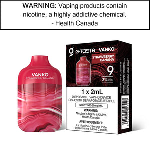 G-Taste Vanko - Disposable Strawberry Banana - 20MG/ML Disposable