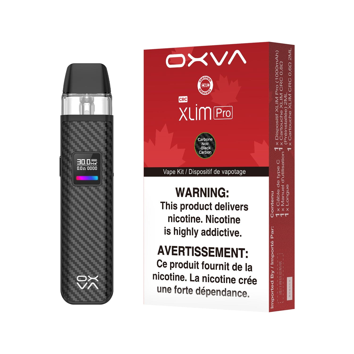 OXVA Xlim Pro (CRC) Black Carbon Pod Systems