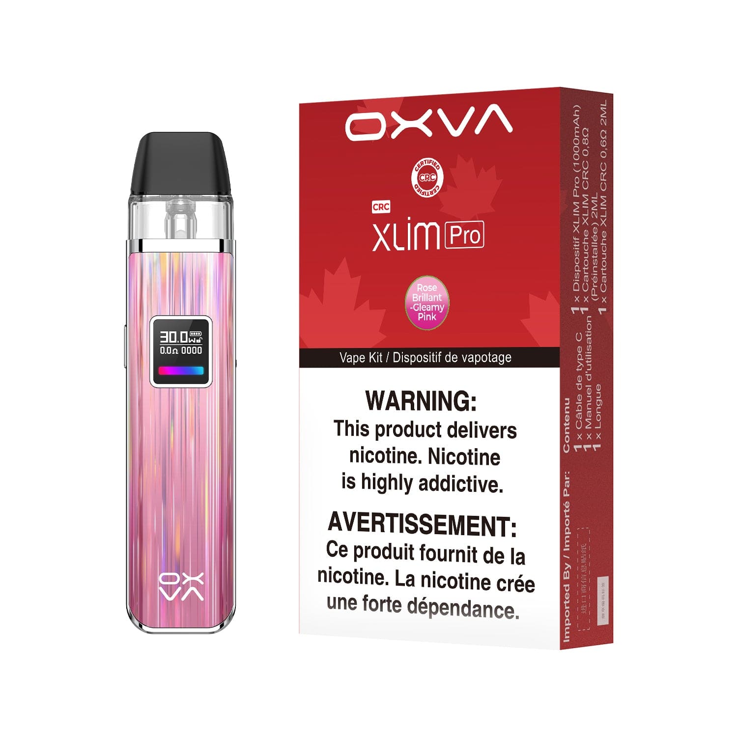 OXVA Xlim Pro (CRC) Grey Leather Pod Systems