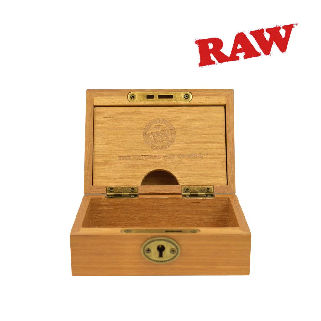 Raw Natural Teakwood Smokers Box Herbal