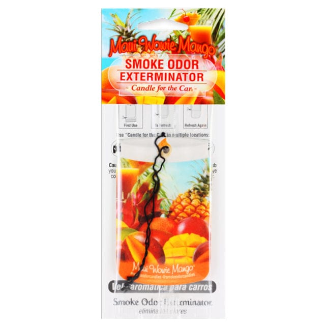 Smoke Odor Exterminator - Air Freshener Car Hangers Maui Wowie Mango Odour Control