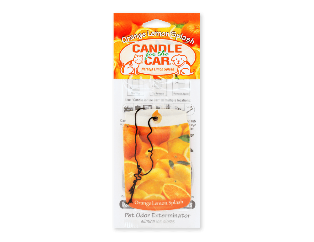 Smoke Odor Exterminator - Air Freshener Car Hangers Orange Lemon Splash Odour Control