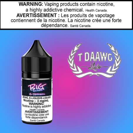 T-Daawg - B-Razzroll 3mg/mL Regular E-Liquids