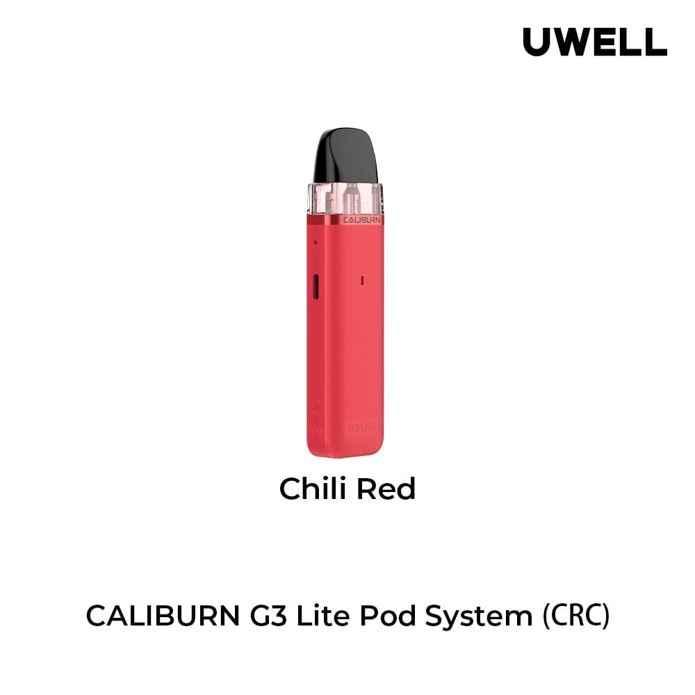 Uwell Caliburn G3 Lite Pod Kit (CRC) Chili Red Pod Systems