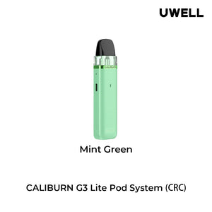 Uwell Caliburn G3 Lite Pod Kit (CRC) Mint Green Pod Systems