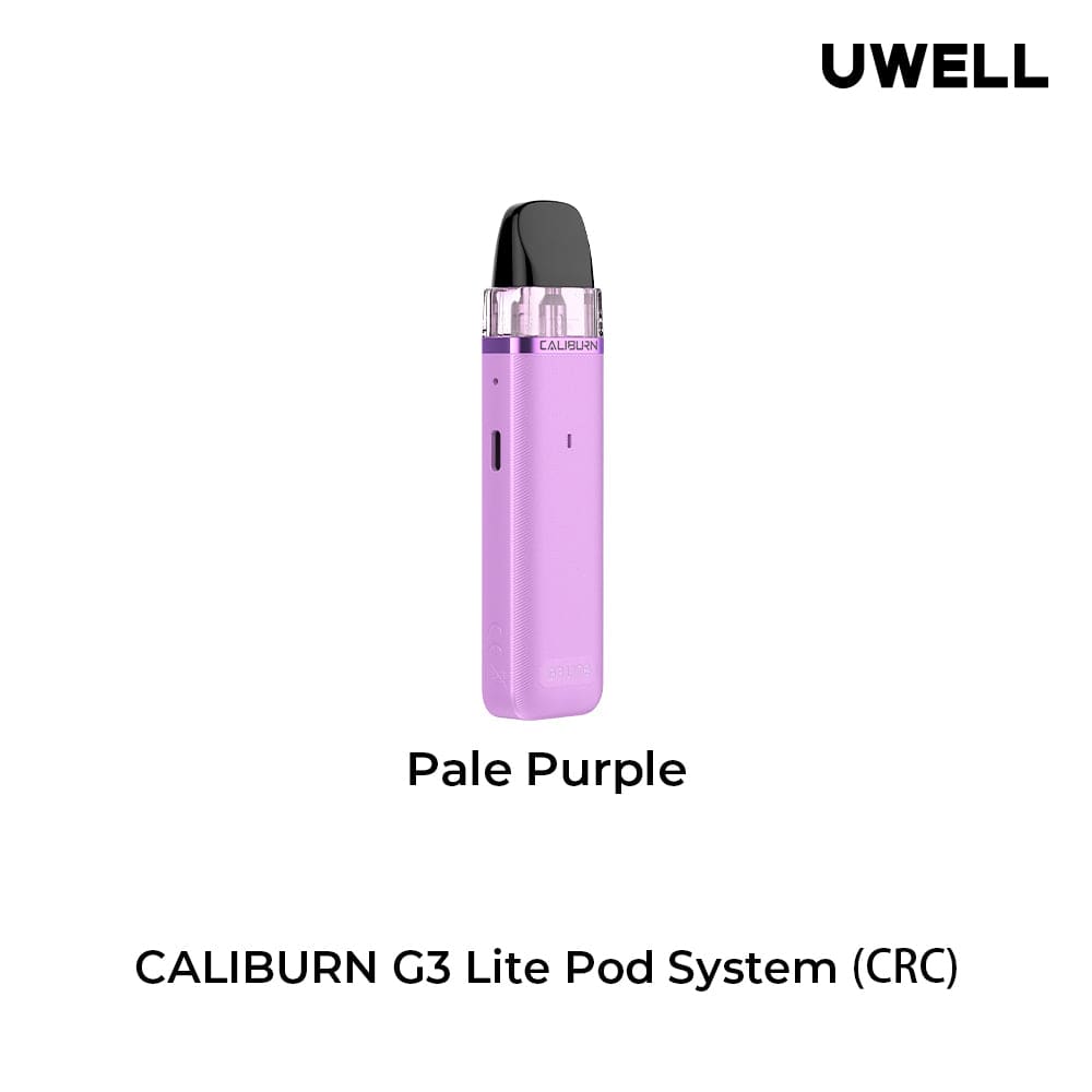 Uwell Caliburn G3 Lite Pod Kit (CRC) Pale Purple Pod Systems