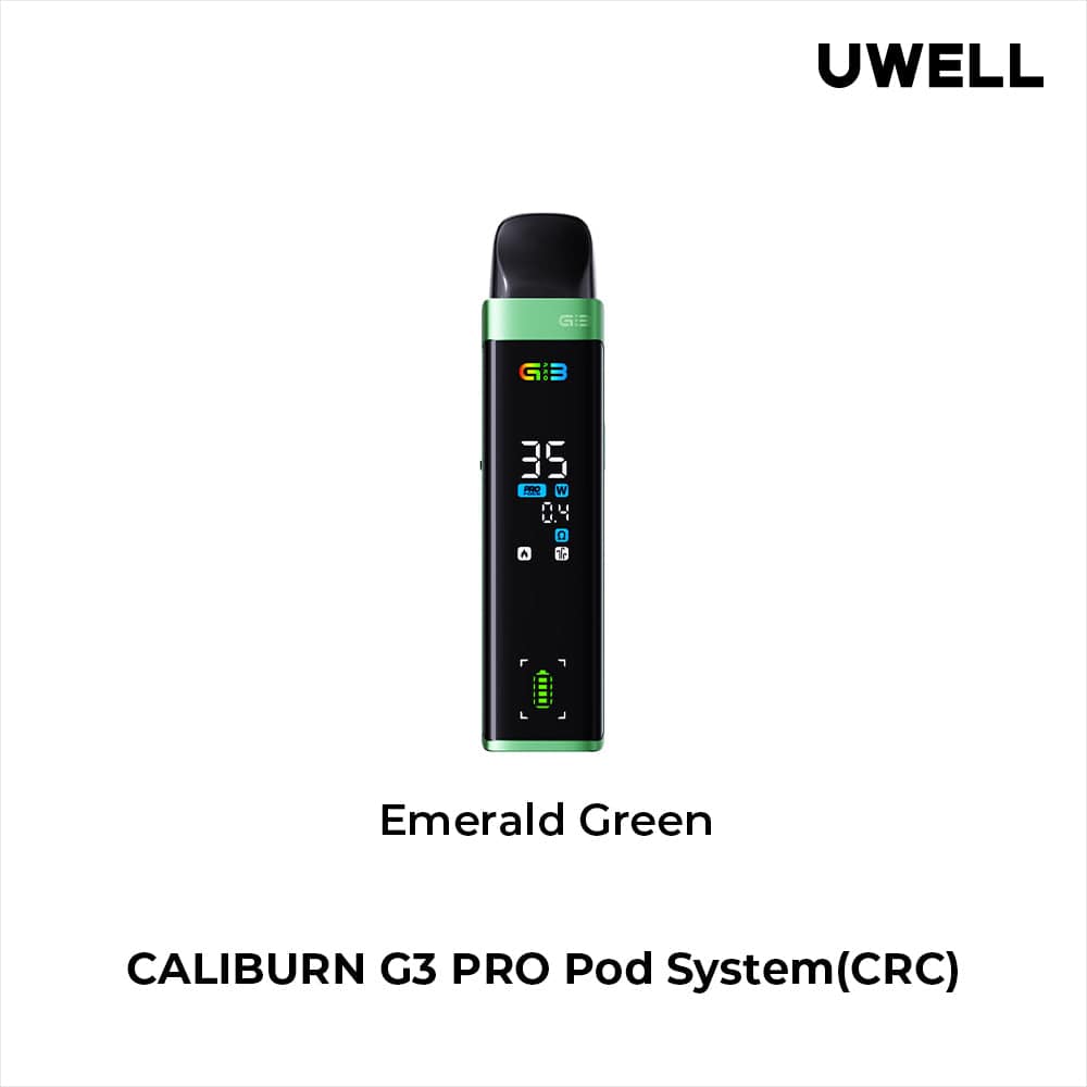 Uwell Caliburn G3 Pro Pod Kit (CRC) Emerald Green Pod Systems