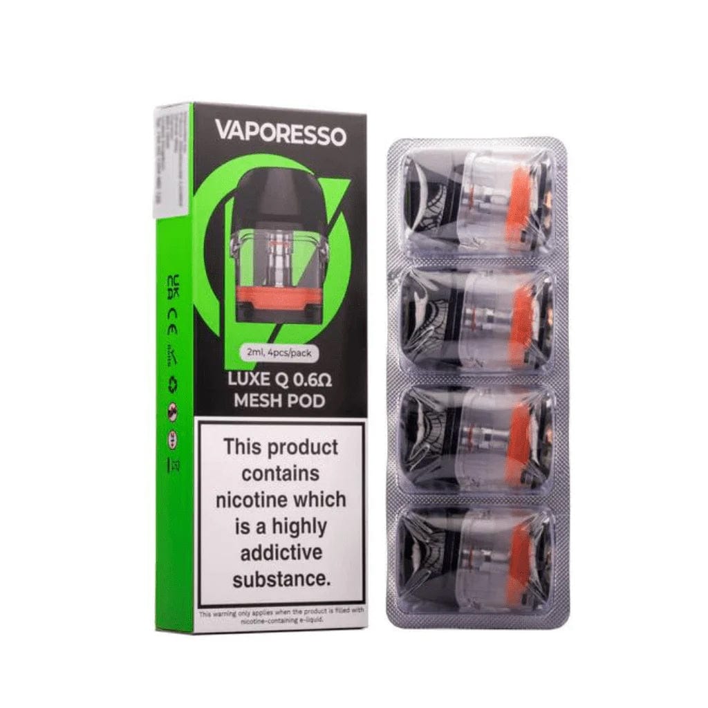 Vaporesso Luxe Q Replacement Pods (CRC) 0.6 ohm - 4-Pack Replacement Pods