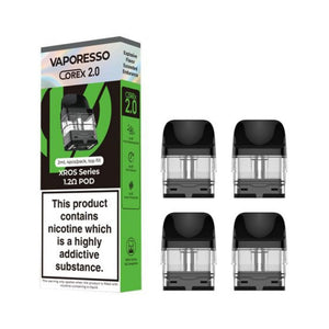 Vaporesso XROS Corex 2.0 Replacement Pods 4-Pack (CRC) 1.2ohm (10W) Replacement Pods