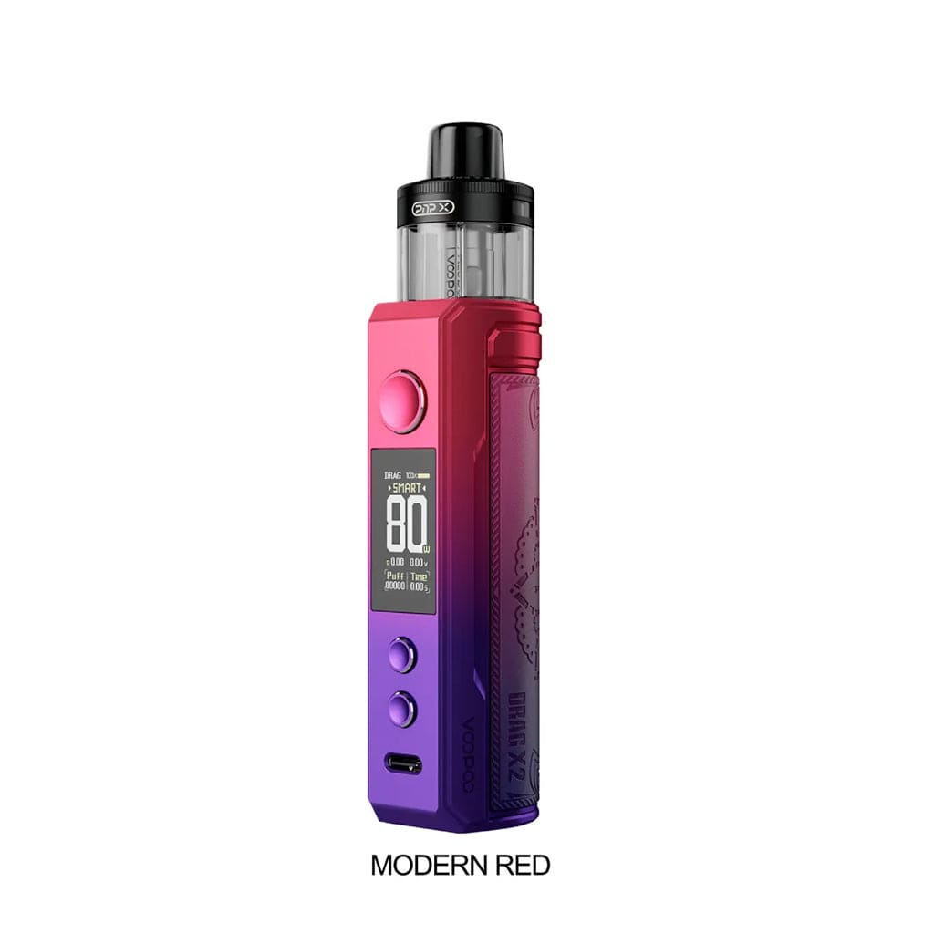 Voopoo Drag X2 Mod Pod Kit Modern Red Regulated VV/VW Kit